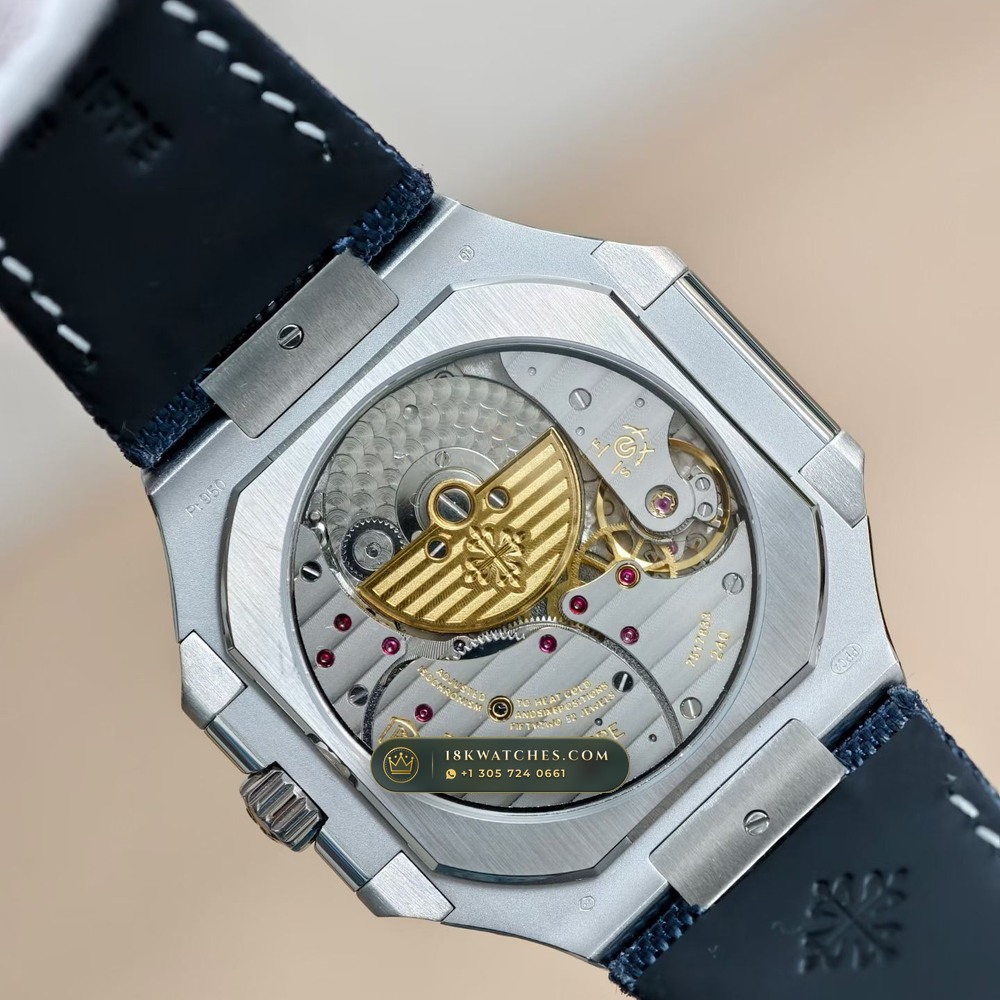 Patek Philippe Cubitus Grand Date & Moon Phases 45mm Custom Steel Ref. 5822P-001 — Studio Gallery Plate IX in 904L Stainless Steel Custom Architecture (114.9g Verified Mass, Patek Philippe Cal. 240 PS CI J LU - 22K Gold Micro-Rotor)