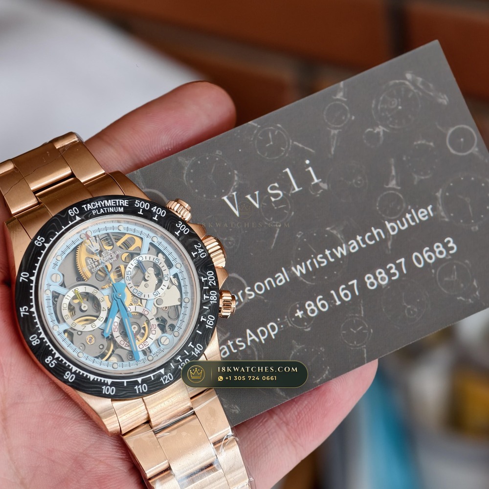 Rolex Cosmograph Daytona Artisans de Geneve Skeleton Edition Ref. 116500LN — Studio Gallery Plate X in Forged Carbon TPT & Titanium (143.5g Verified Mass, Rolex Manufacture Cal. 4130 - 72h Power Reserve)