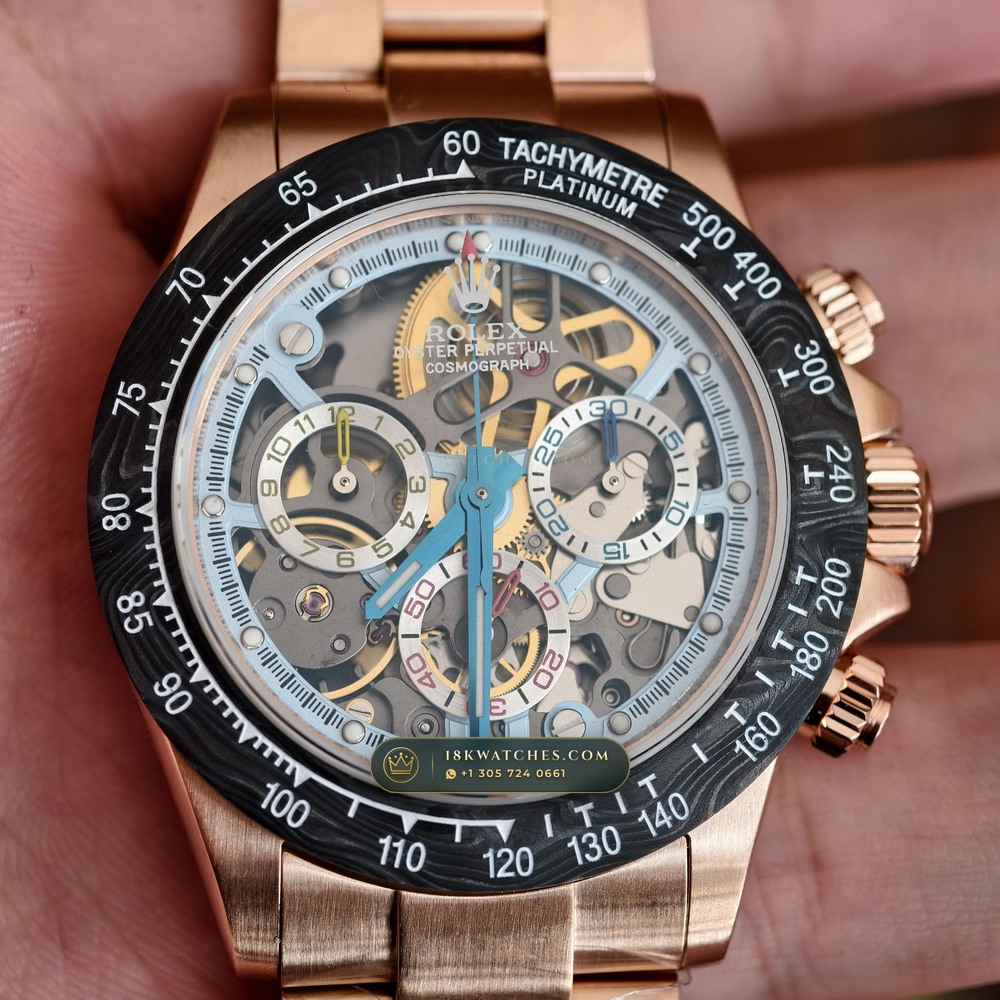 Rolex Cosmograph Daytona Artisans de Geneve Skeleton Edition Ref. 116500LN — Studio Gallery Plate V in Forged Carbon TPT & Titanium (143.5g Verified Mass, Rolex Manufacture Cal. 4130 - 72h Power Reserve)
