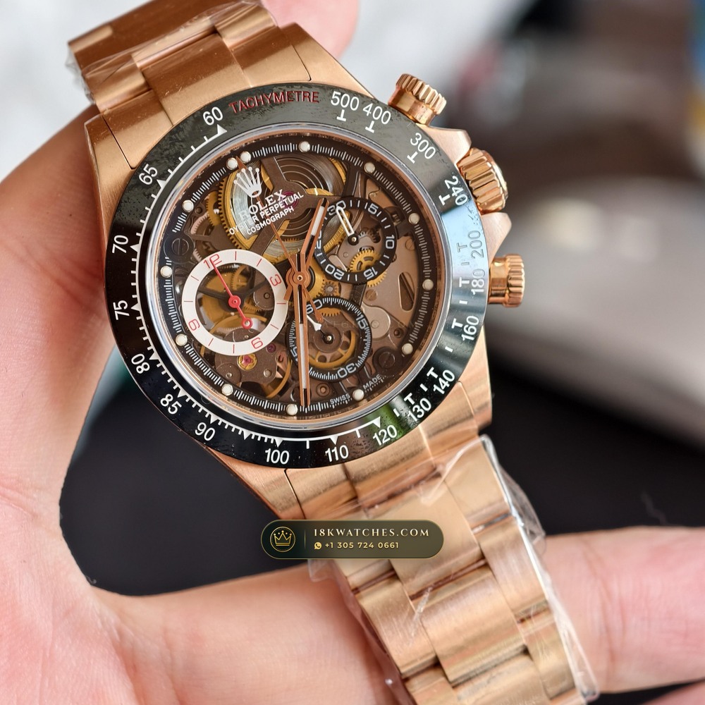 Rolex Cosmograph Daytona Artisans de Geneve Skeleton Edition Geneva Atelier Spec Ref. 116500LN — Studio Gallery Plate II in 904L Stainless Steel Custom Architecture (143.7g Verified Mass, Rolex Manufacture Cal. 4130 - 72h Power Reserve)