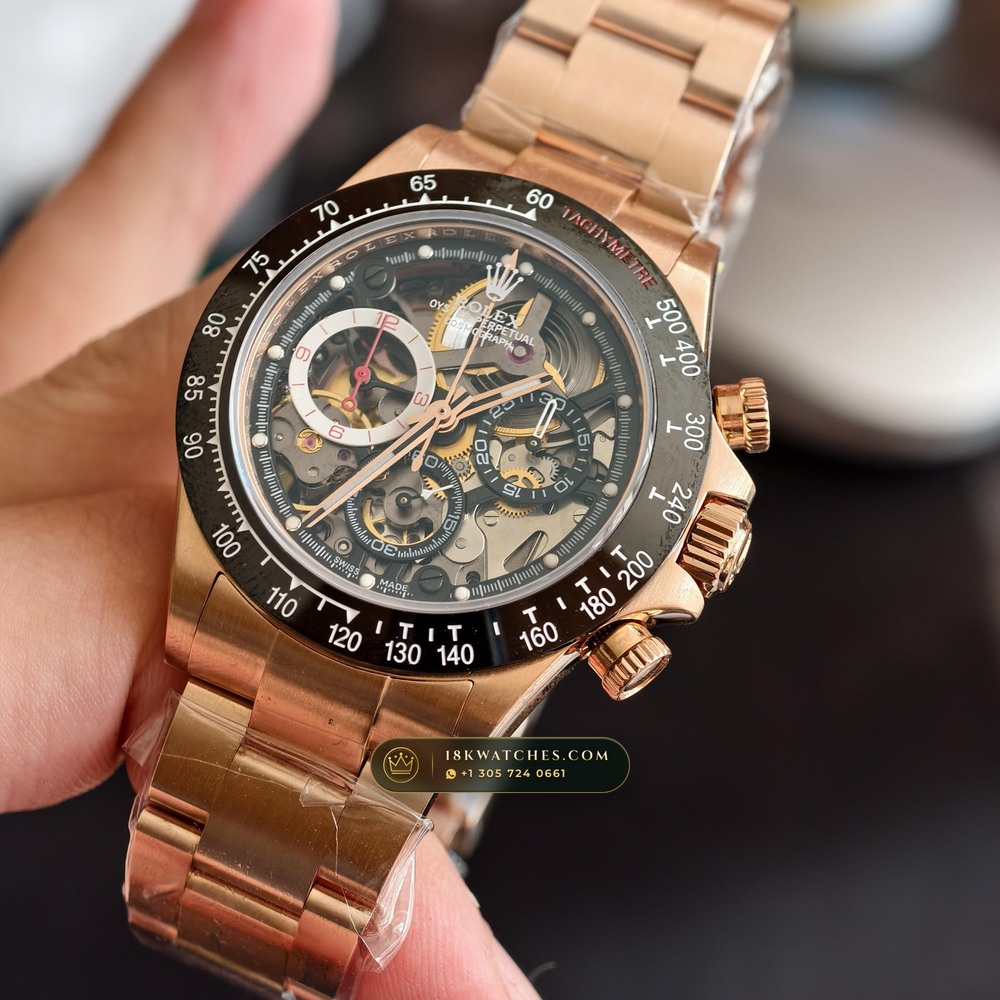 Rolex Cosmograph Daytona Artisans de Geneve Skeleton Edition Geneva Atelier Spec Ref. 116500LN — Studio Gallery Plate III in 904L Stainless Steel Custom Architecture (143.7g Verified Mass, Rolex Manufacture Cal. 4130 - 72h Power Reserve)