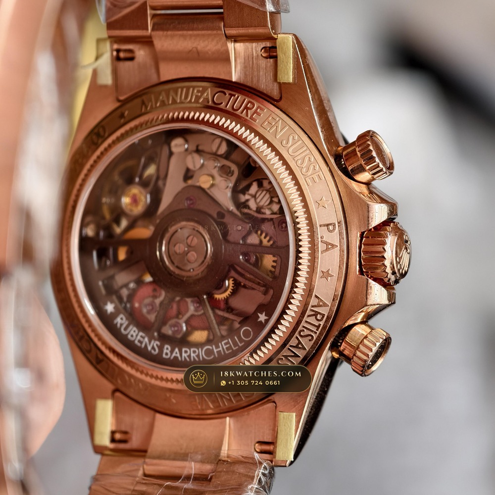 Rolex Cosmograph Daytona Artisans de Geneve Skeleton Edition Geneva Atelier Spec Ref. 116500LN — Studio Gallery Plate V in 904L Stainless Steel Custom Architecture (143.7g Verified Mass, Rolex Manufacture Cal. 4130 - 72h Power Reserve)