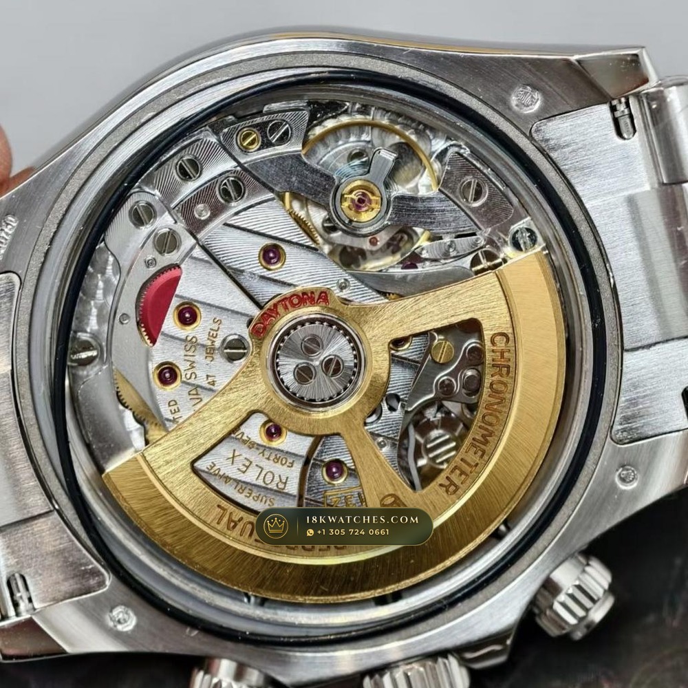 Rolex Cosmograph Daytona Le Mans 100th Anniversary 18K White Gold Free-Sprung Calibre Ref. 126529LN — Studio Gallery Plate VII in 18K White Gold Au750 (216.7g Verified Mass, Rolex Manufacture Cal. 4132 - 24h Le Mans)