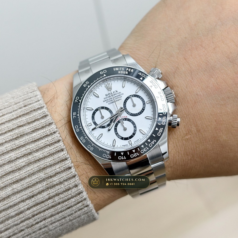 Rolex Cosmograph Daytona Custom SW Dial Ref. 126500 — Studio Gallery Plate VIII in 904L Stainless Steel Custom Architecture (143.3g Verified Mass, Rolex Manufacture Cal. 4131 - 72h Power Reserve)