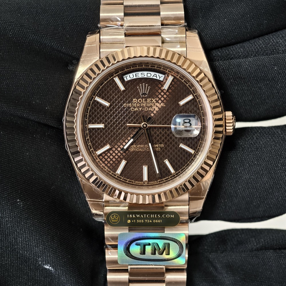 Rolex Day-Date 40 18K Everose Gold Geneva Atelier Spec Ref. 228235