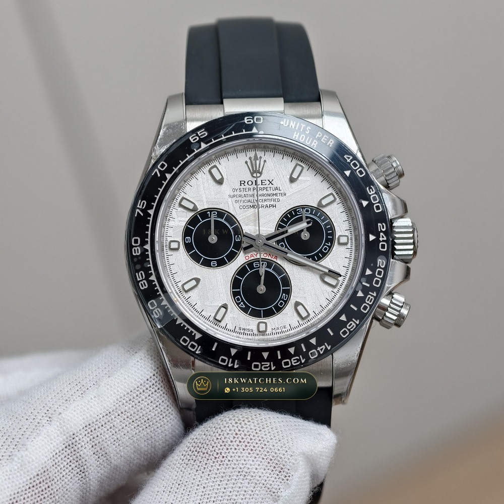 Rolex Cosmograph Daytona Gibeon Meteorite Dial 18K White Gold Ref. 116519LN