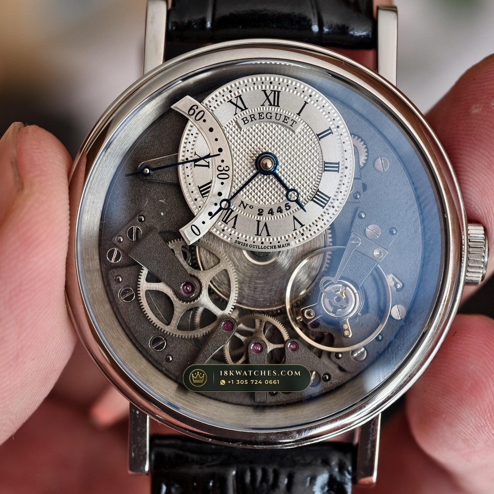Breguet Tradition Automatique Seconde Retrograde 40mm 18K White Gold Ref. 7097BB/G1/9WU — Studio Gallery Plate II in 18K White Gold Au750 (86.8g Verified Mass, Breguet Manufacture Cal. 505SR1 - Inverted Silicon Escapement)