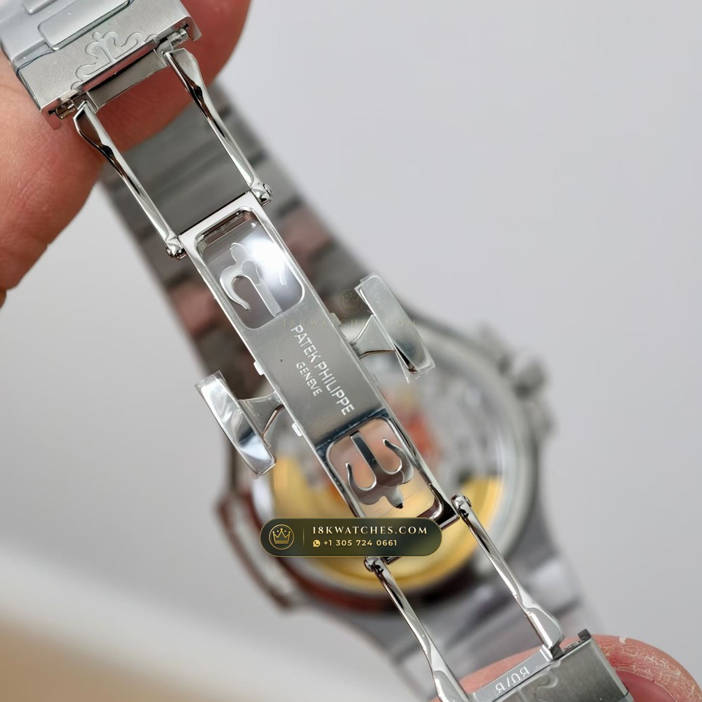 Patek Philippe Nautilus Ladies Automatic 35.2mm Diamond Bezel Ref. 7118/1200A-001 — Studio Gallery Plate IX in 904L Stainless Steel Custom Architecture (96.2g Verified Mass, Patek Philippe Cal. 324 S C - 21K Gold Rotor)
