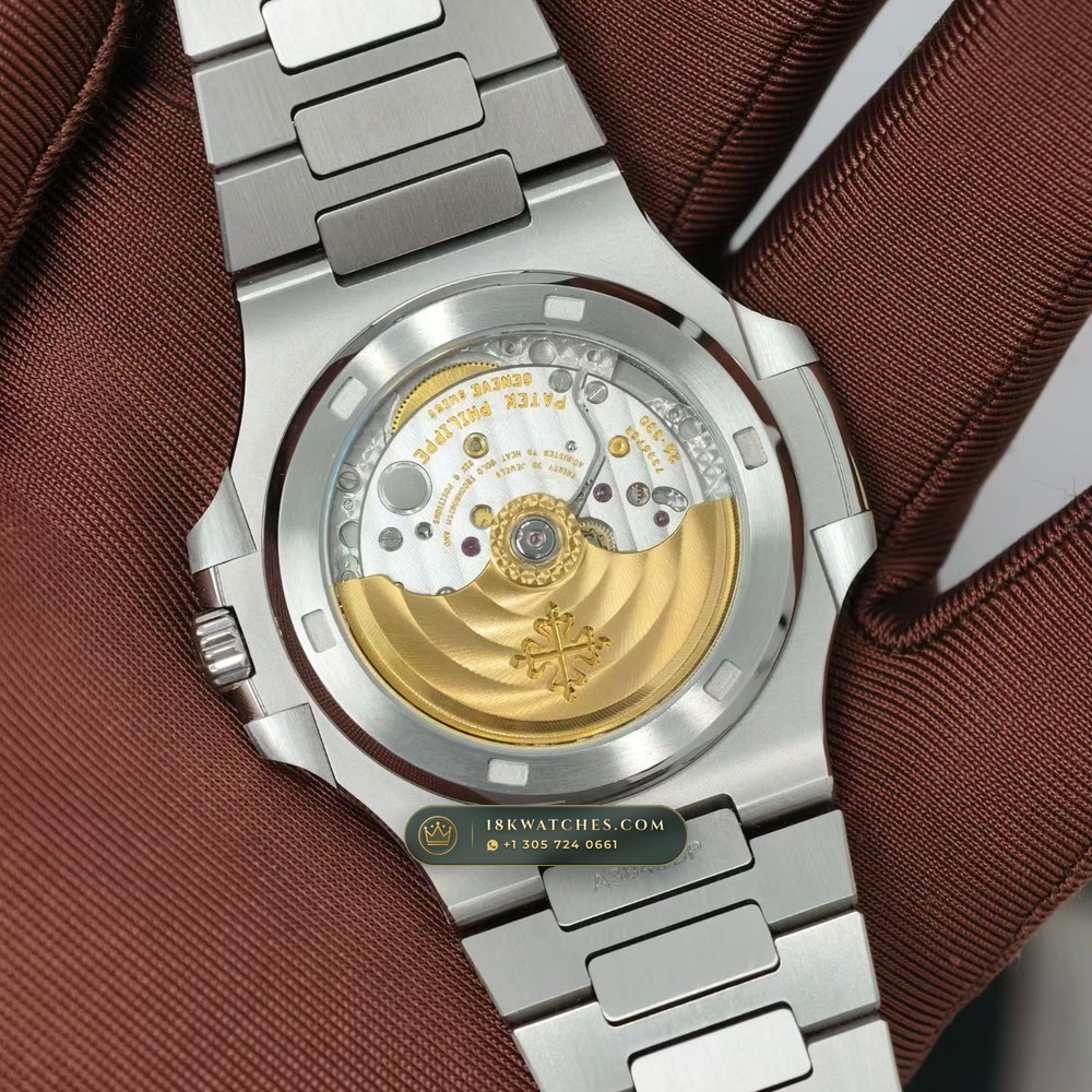 Patek Philippe Nautilus Self-Winding Ref. 5711/1A-014 — Studio Gallery Plate VI in 904L Stainless Steel Custom Architecture (115.3g Verified Mass, Patek Philippe Cal. 26-330 S C / Cal. 324 S C - 21K Gold Rotor)