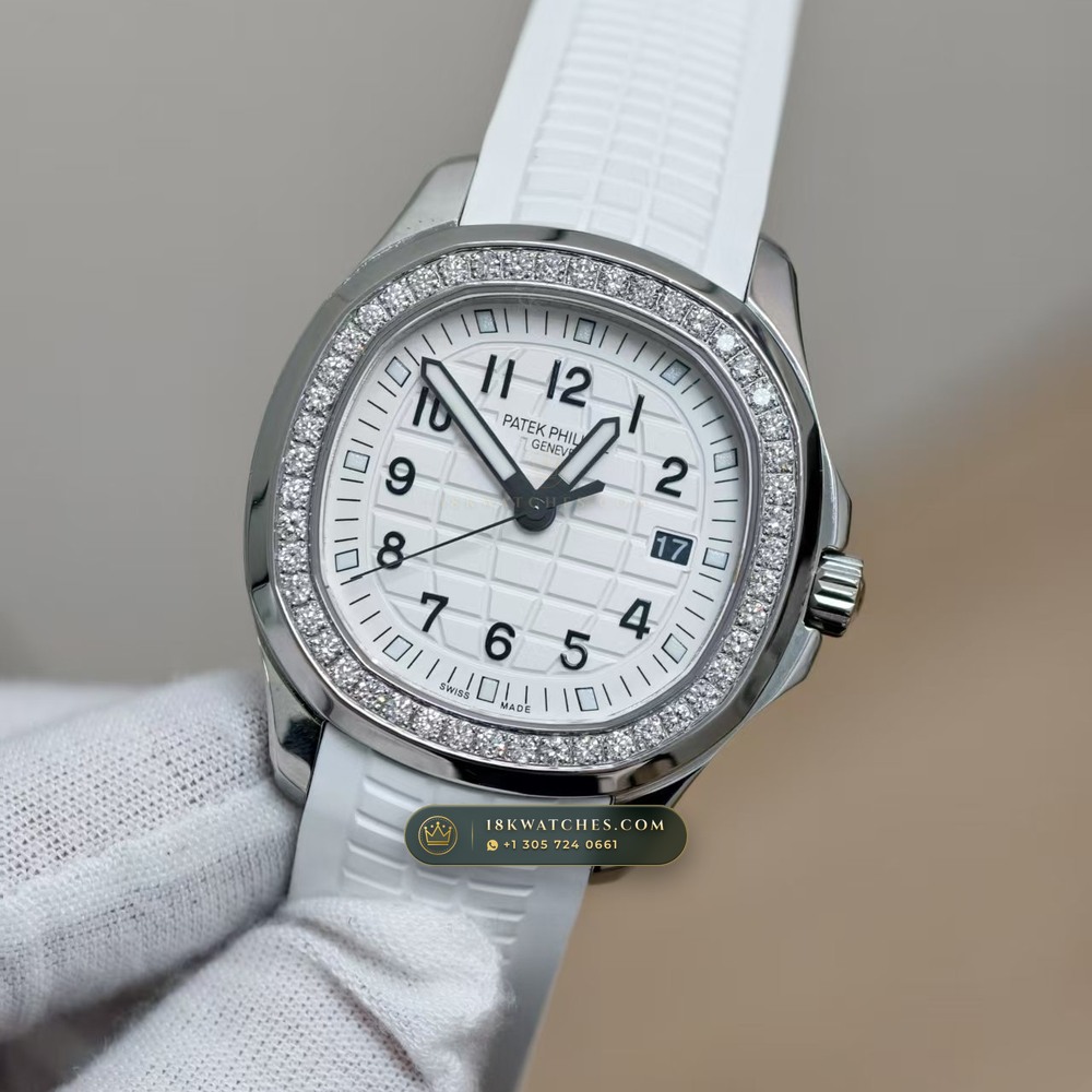 Patek Philippe Aquanaut Luce Diamond-Set Bezel Ref. 5267/200A-010 — Studio Gallery Plate II in 904L Stainless Steel Custom Architecture (69.3g Verified Mass, Patek Philippe Cal. 26-330 S C - 21K Gold Rotor)