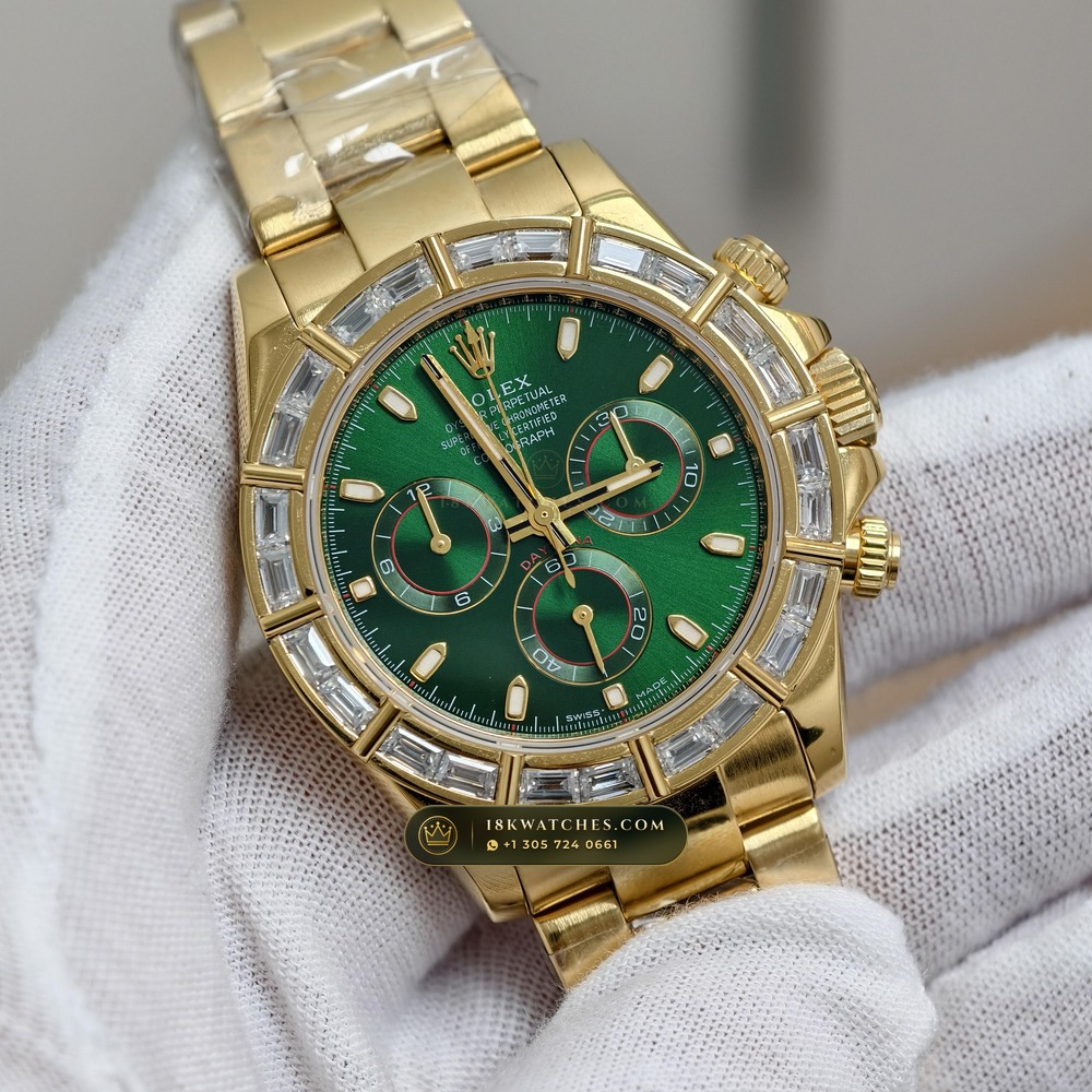 Rolex Cosmograph Daytona 18K Yellow Gold Ref. 116568TBR — Studio Gallery Plate II in 18K Yellow Gold Au750 (216.7g Verified Mass, Rolex Manufacture Cal. 4130 - 72h Power Reserve)