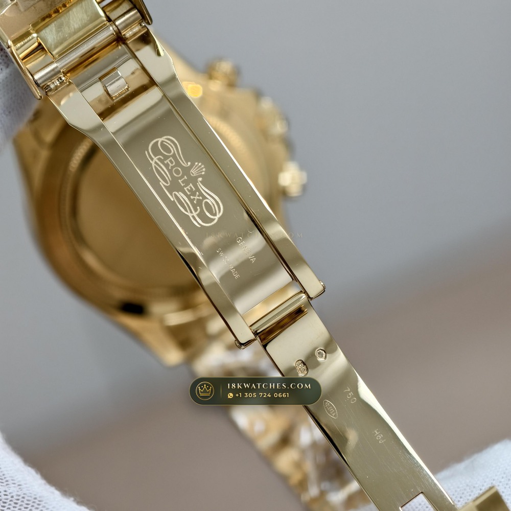 Rolex Cosmograph Daytona 18K Yellow Gold Ref. 116568TBR — Studio Gallery Plate VII in 18K Yellow Gold Au750 (216.7g Verified Mass, Rolex Manufacture Cal. 4130 - 72h Power Reserve)