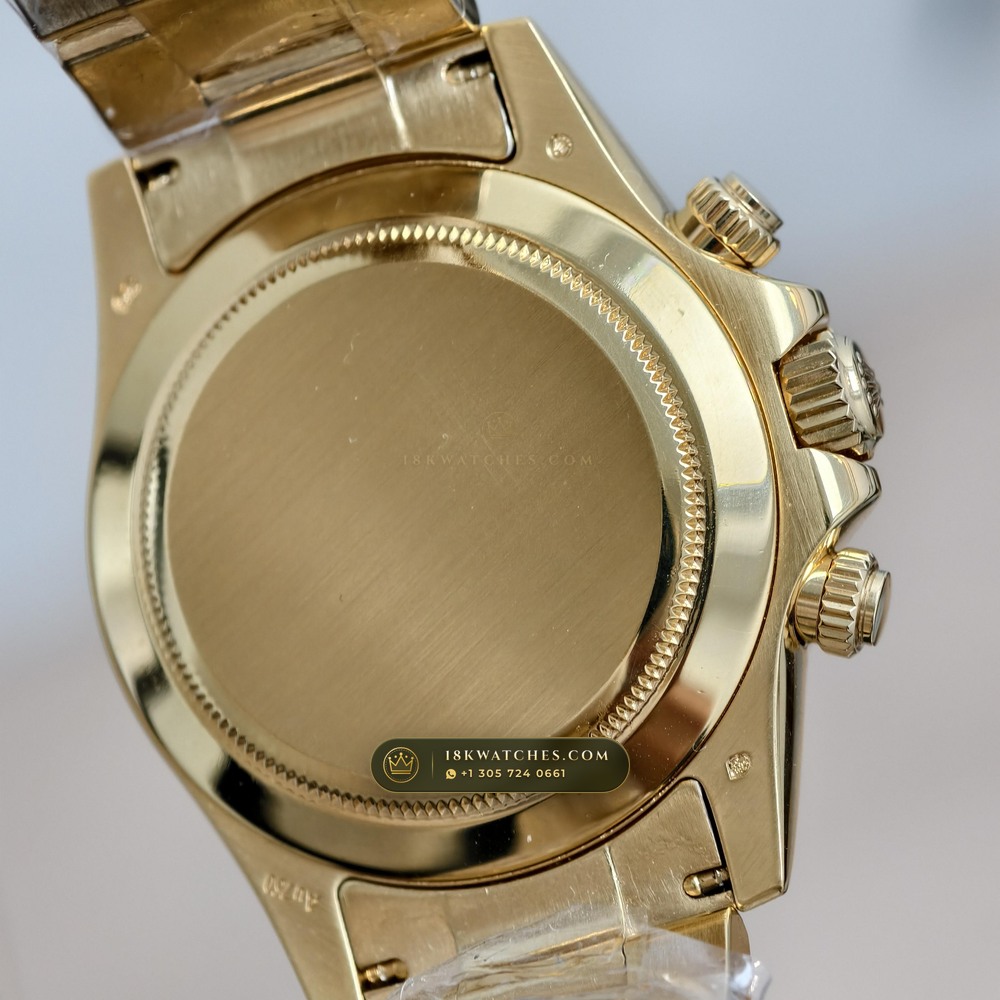 Rolex Cosmograph Daytona 18K Yellow Gold Ref. 116568TBR — Studio Gallery Plate VIII in 18K Yellow Gold Au750 (216.7g Verified Mass, Rolex Manufacture Cal. 4130 - 72h Power Reserve)