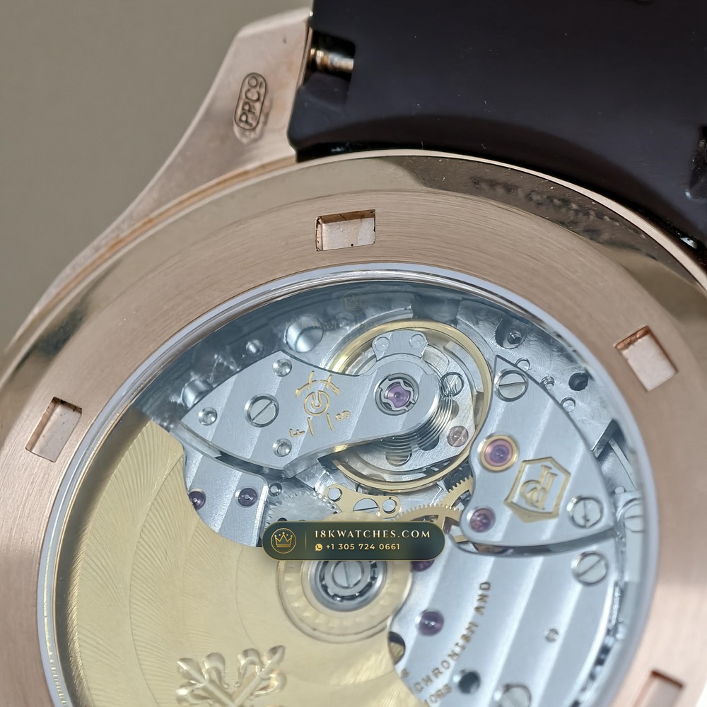 Patek Philippe Aquanaut Extra-Large Self-Winding 18K Rose Gold Hand-Chamfered Bevel Spec Ref. 5167R — Studio Gallery Plate VI in 18K Rose Gold Au750 (108.2g Verified Mass, Patek Philippe Cal. 324 S C - 21K Gold Rotor)