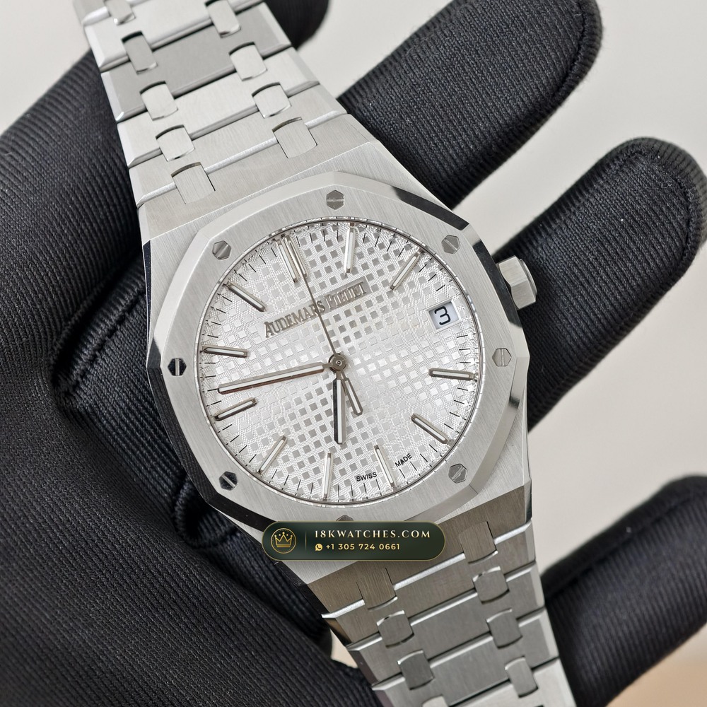 Audemars Piguet Royal Oak Selfwinding 41mm Hand-Chamfered Bevel Spec Ref. 15510ST — Studio Gallery Plate IV in 904L Stainless Steel Custom Architecture (166.8g Verified Mass, Audemars Piguet Cal. 4302 - 70h Power Reserve)