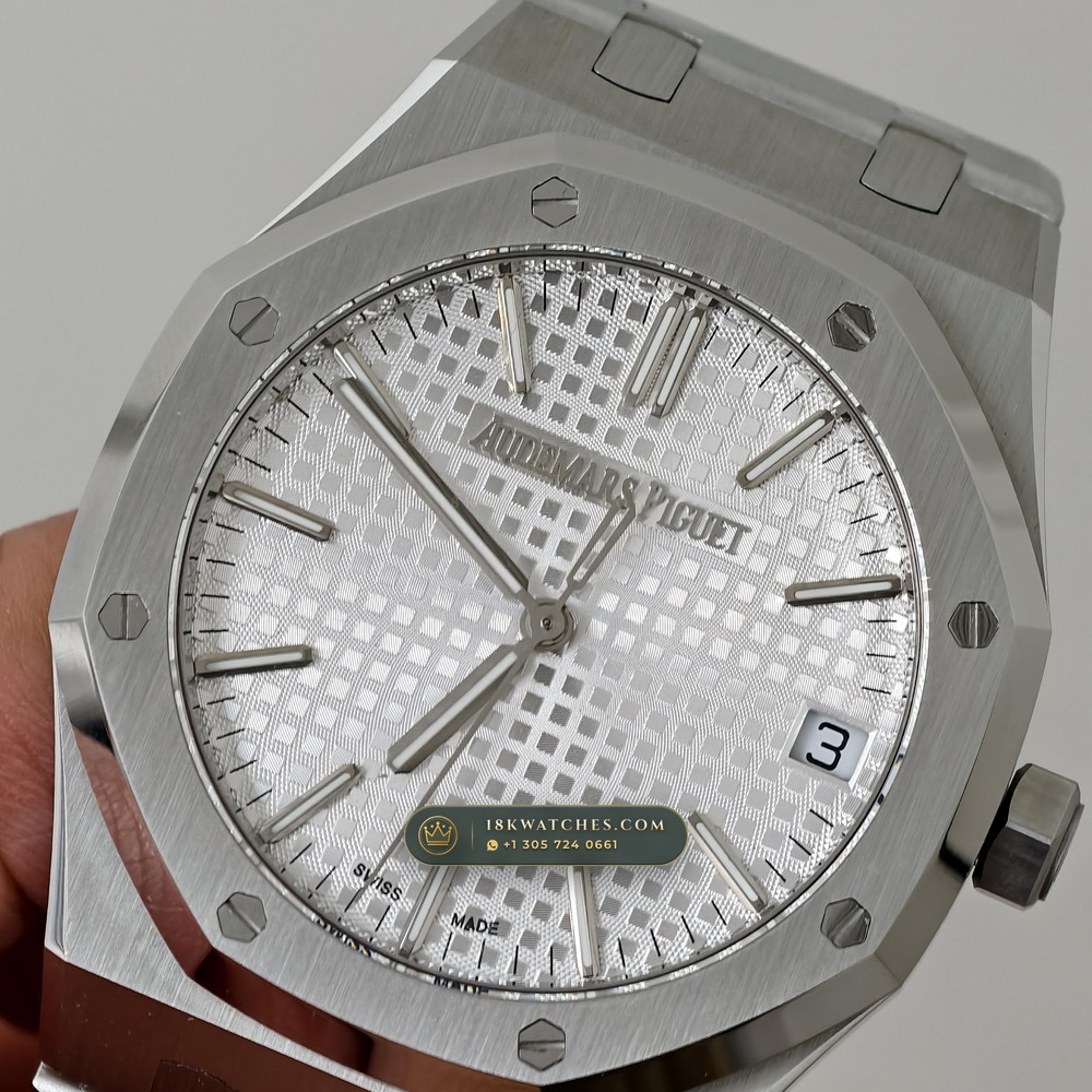 Audemars Piguet Royal Oak Selfwinding 41mm Hand-Chamfered Bevel Spec Ref. 15510ST — Studio Gallery Plate V in 904L Stainless Steel Custom Architecture (166.8g Verified Mass, Audemars Piguet Cal. 4302 - 70h Power Reserve)