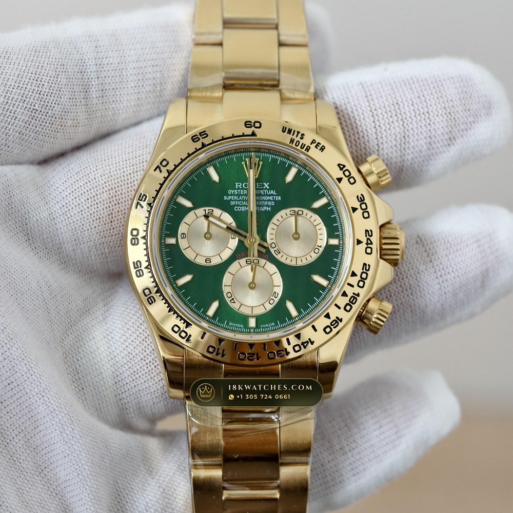 Rolex Cosmograph Daytona John Mayer Emerald Dial 18K Yellow Gold Ref. 126508