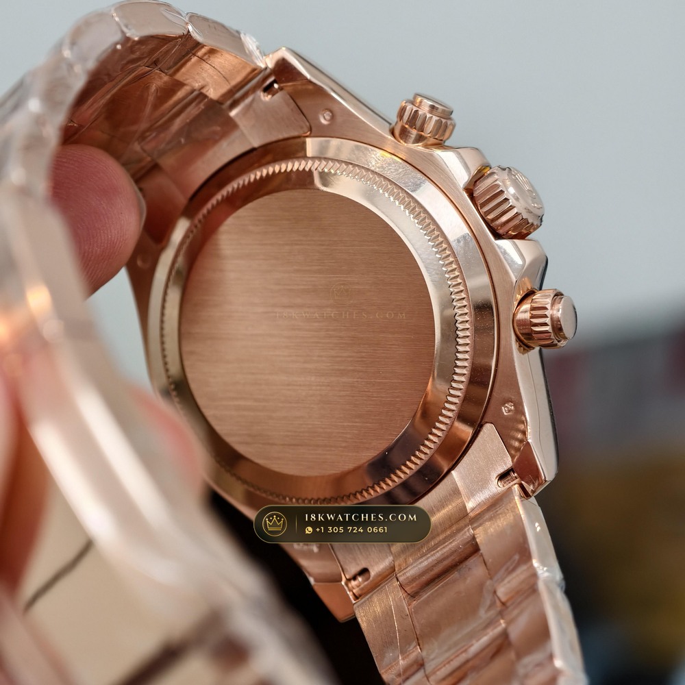 Rolex Cosmograph Daytona 18K Everose Gold Master Watchmaker Spec Ref. 126505 — Studio Gallery Plate VII in 18K Rose Gold Au750 (216.8g Verified Mass, Rolex Manufacture Cal. 4131 - 72h Power Reserve)