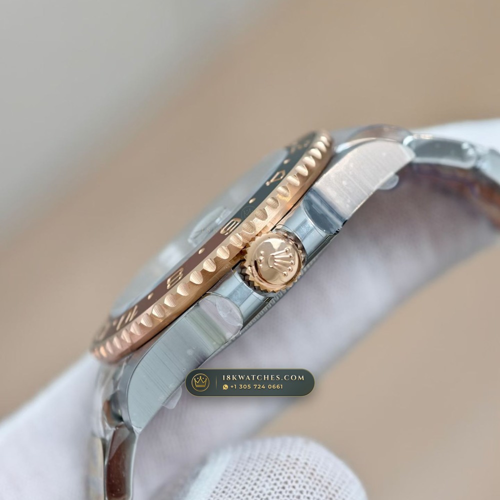 Rolex GMT-Master II Ref. 126711CHNR — Studio Gallery Plate IV in 904L Stainless Steel Custom Architecture (172.7g Verified Mass, Rolex Manufacture Cal. 3285 - 70h Power Reserve)