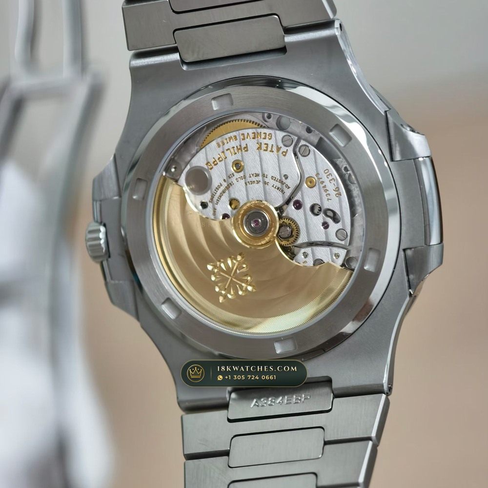Patek Philippe Nautilus Self-Winding Ref. 5711/1A-010 — Studio Gallery Plate VI in 904L Stainless Steel Custom Architecture (115.2g Verified Mass, Patek Philippe Cal. 26-330 S C / Cal. 324 S C - 21K Gold Rotor)