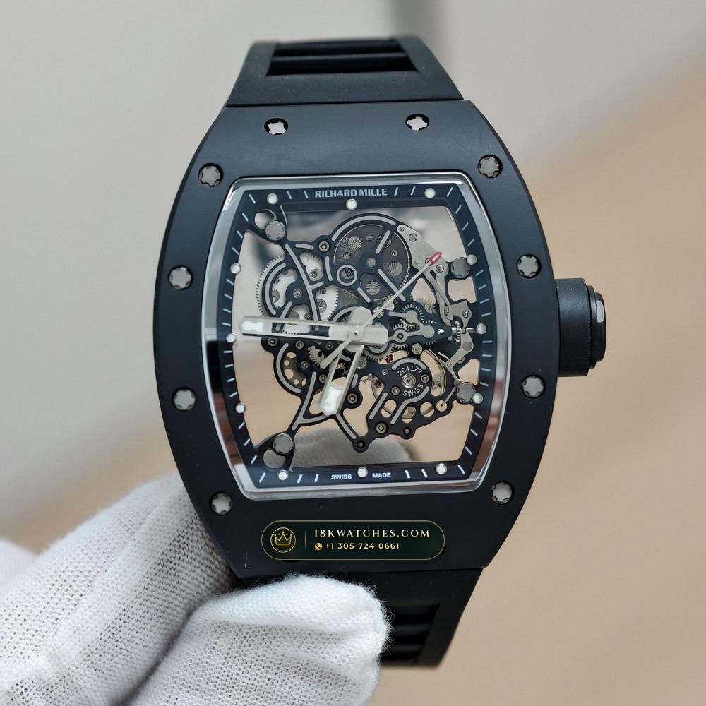 Richard Mille RM 055 Bubba Watson Manual Winding Sapphire Caseback Spec