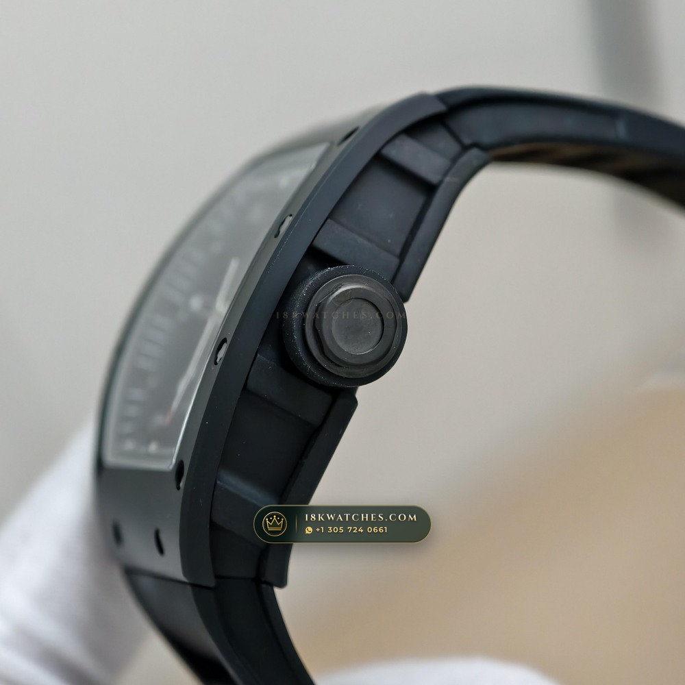 Richard Mille RM 055 Bubba Watson Manual Winding Sapphire Caseback Spec — Studio Gallery Plate VI in ATZ White Ceramic & Grade 5 Titanium (66.3g Verified Mass, Richard Mille Cal. RMUL2 Grade 5 Titanium Skeleton)
