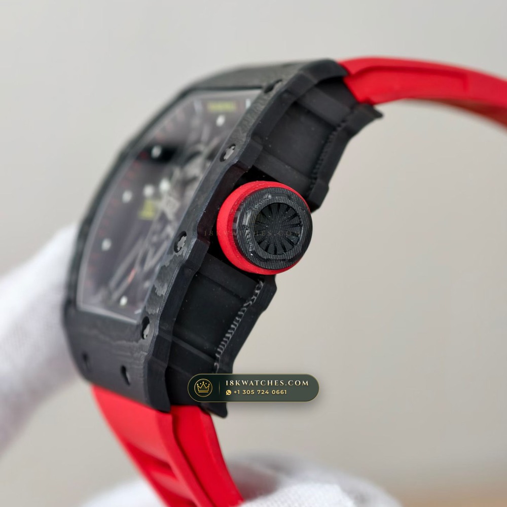 Richard Mille RM 35-02 Rafael Nadal Automatic — Studio Gallery Plate V in Carbon TPT & Grade 5 Titanium (50.3g Verified Mass, Richard Mille Cal. RMAL1 Variable-Geometry Rotor)