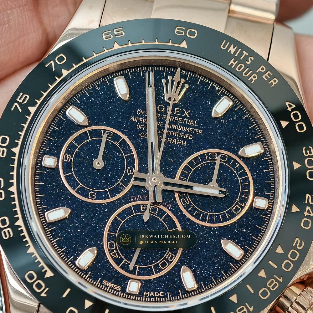 Rolex Cosmograph Daytona Starry Sky Dial 18K Everose Gold Ref. 126505 — Studio Gallery Plate IV in 18K Rose Gold Au750 (216.3g Verified Mass, Rolex Manufacture Cal. 4131 - 72h Power Reserve)