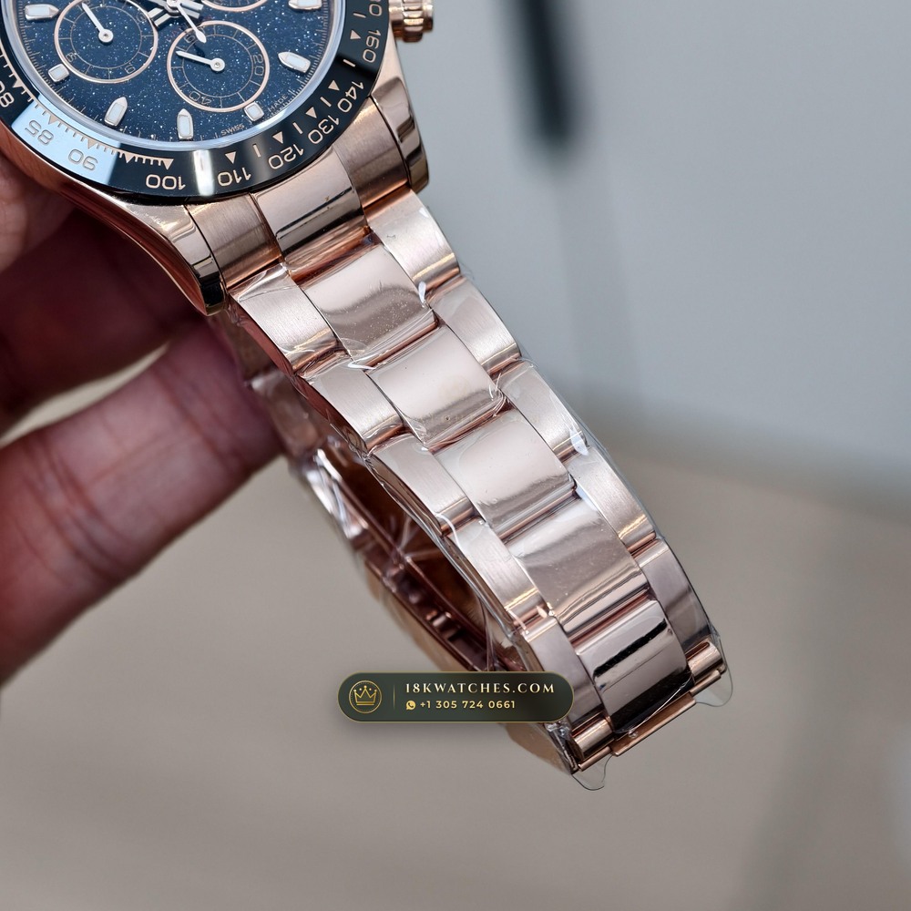 Rolex Cosmograph Daytona Starry Sky Dial 18K Everose Gold Ref. 126505 — Studio Gallery Plate V in 18K Rose Gold Au750 (216.3g Verified Mass, Rolex Manufacture Cal. 4131 - 72h Power Reserve)