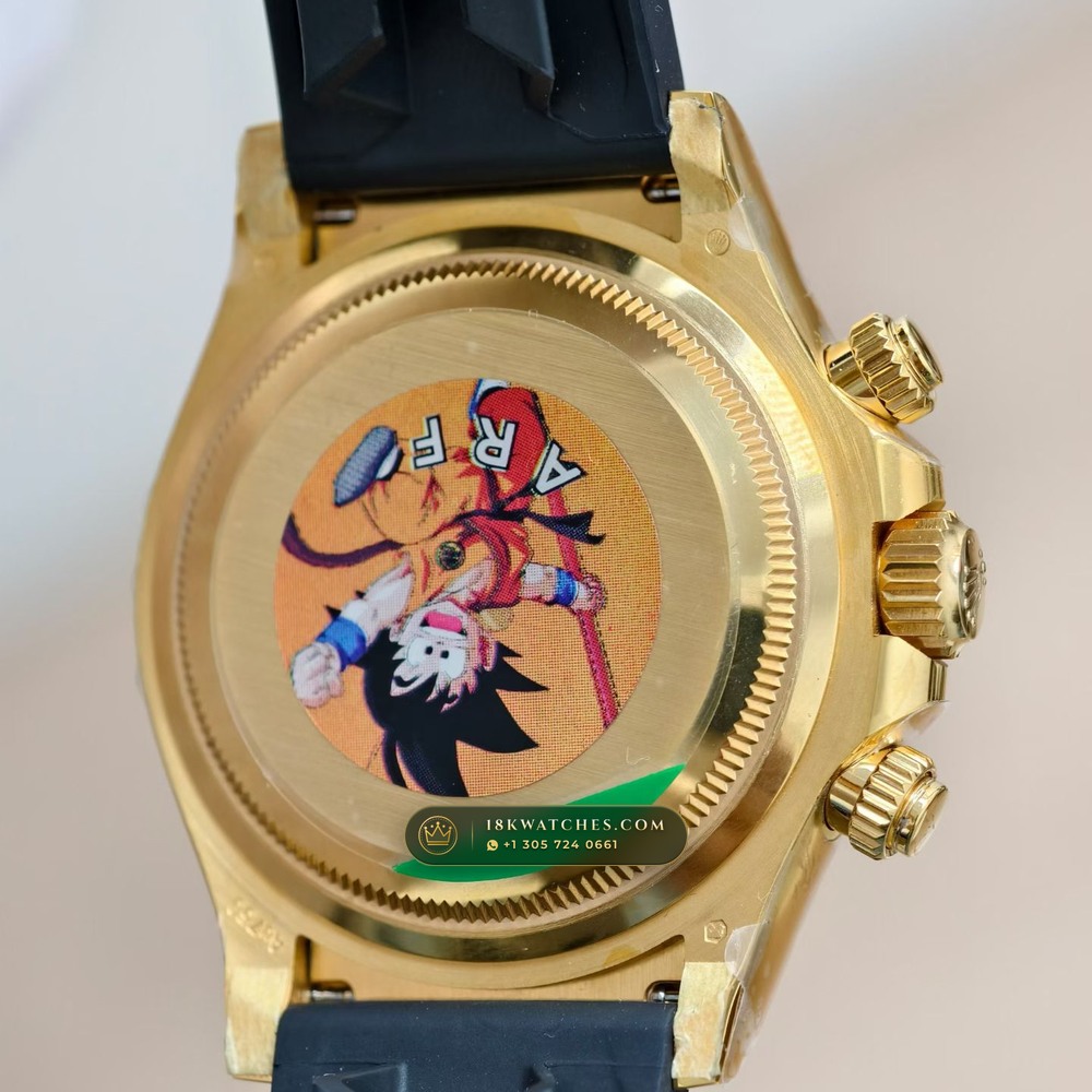 Rolex Cosmograph Daytona 18K Yellow Gold Ref. 126518 — Studio Gallery Plate VI in 18K Yellow Gold Au750 (160.7g Verified Mass, Rolex Manufacture Cal. 4131 - 72h Power Reserve)
