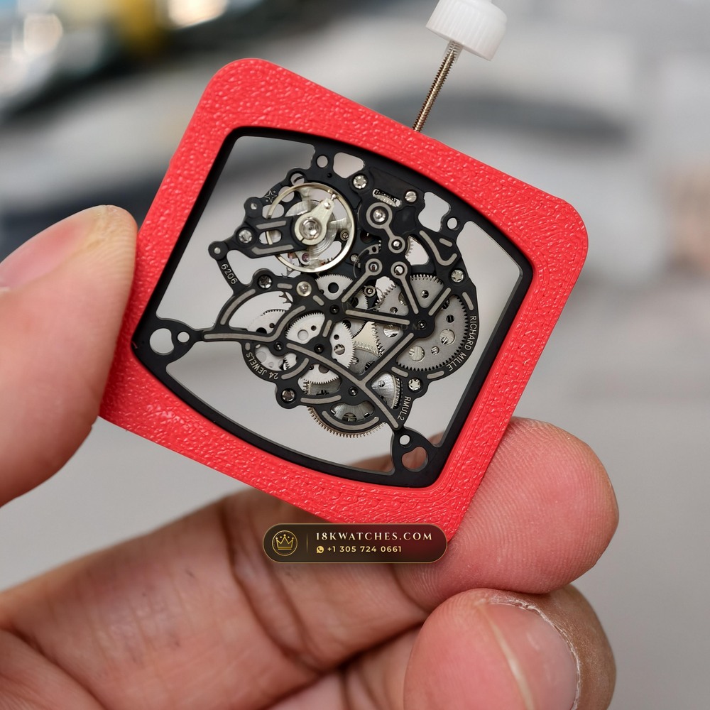 Richard Mille RM 055 Bubba Watson Manual Winding Master Watchmaker Spec — Studio Gallery Plate IX in ATZ White Ceramic & Grade 5 Titanium (66.9g Verified Mass, Richard Mille Cal. RMUL2 Grade 5 Titanium Skeleton)