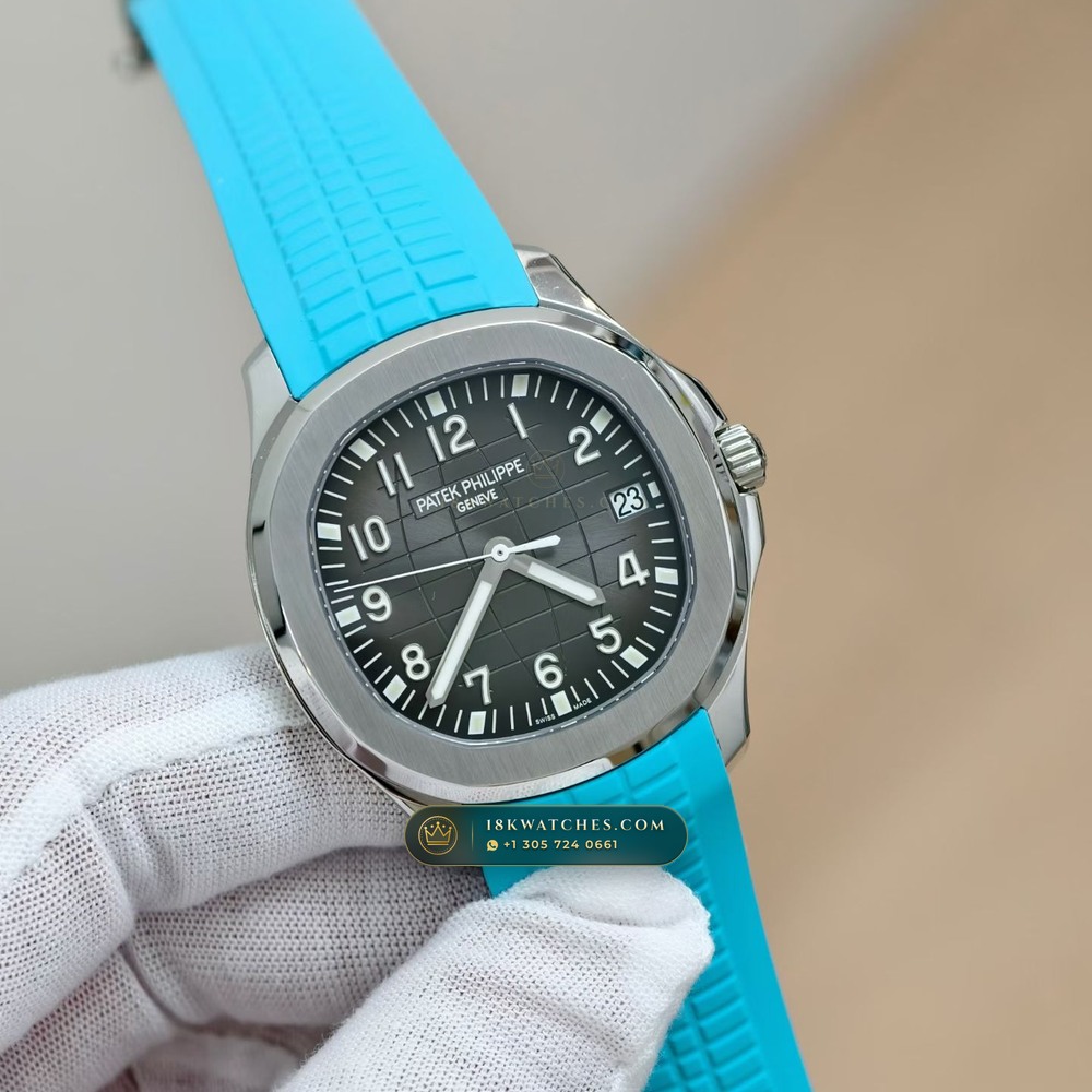 Patek Philippe Aquanaut Extra-Large Self-Winding Zurich Collector Spec Ref. 5167A — Studio Gallery Plate II in 904L Stainless Steel Custom Architecture (79.7g Verified Mass, Patek Philippe Cal. 324 S C - 21K Gold Rotor)