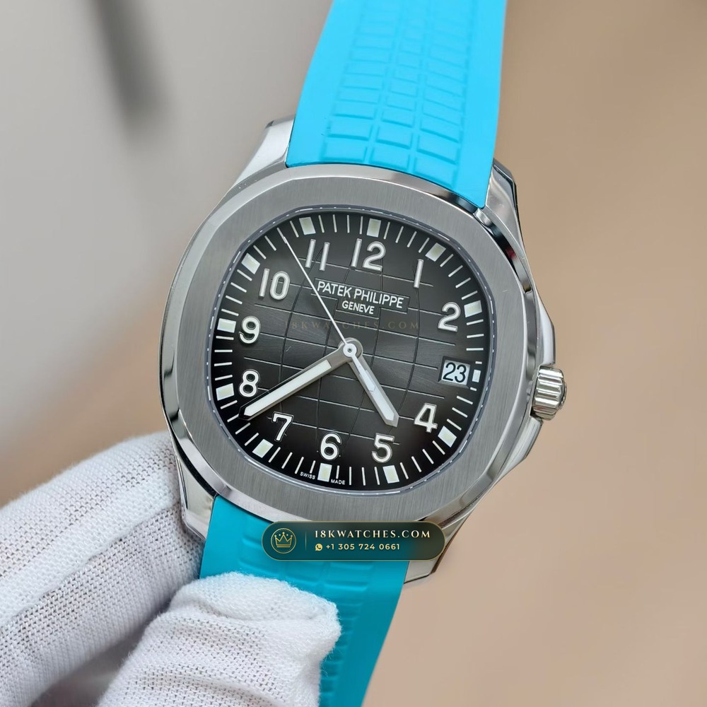 Patek Philippe Aquanaut Extra-Large Self-Winding Zurich Collector Spec Ref. 5167A — Studio Gallery Plate III in 904L Stainless Steel Custom Architecture (79.7g Verified Mass, Patek Philippe Cal. 324 S C - 21K Gold Rotor)