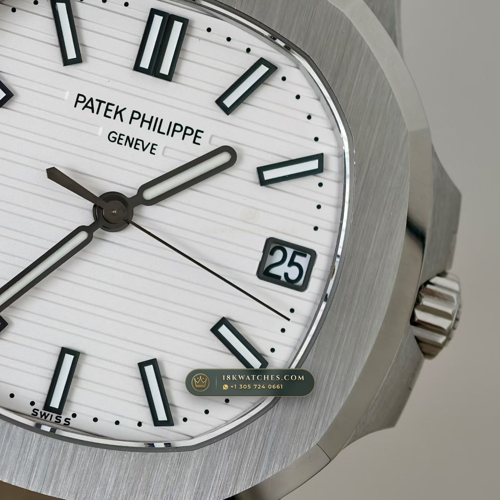 Patek Philippe Nautilus Self-Winding Hand-Chamfered Bevel Spec Ref. 5711A — Studio Gallery Plate IV in 904L Stainless Steel Custom Architecture (114.9g Verified Mass, Patek Philippe Cal. 26-330 S C / Cal. 324 S C - 21K Gold Rotor)