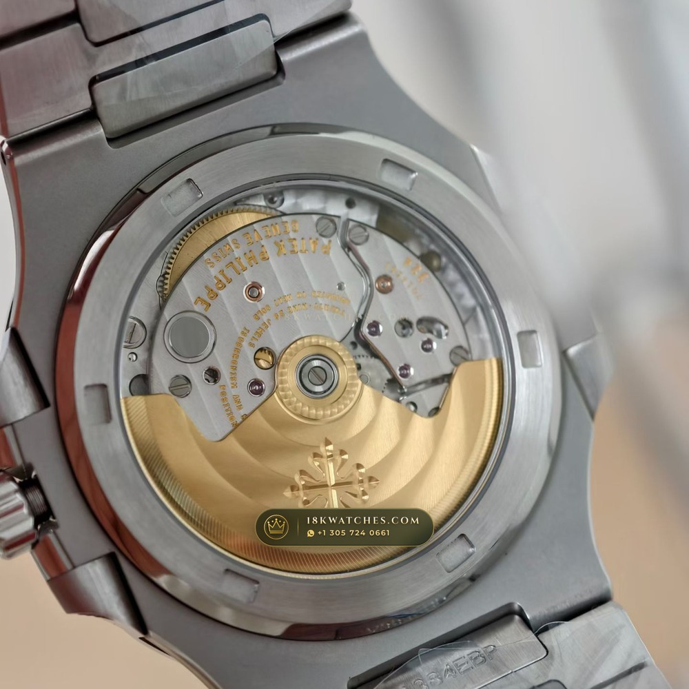 Patek Philippe Nautilus Self-Winding Hand-Chamfered Bevel Spec Ref. 5711A — Studio Gallery Plate VI in 904L Stainless Steel Custom Architecture (114.9g Verified Mass, Patek Philippe Cal. 26-330 S C / Cal. 324 S C - 21K Gold Rotor)