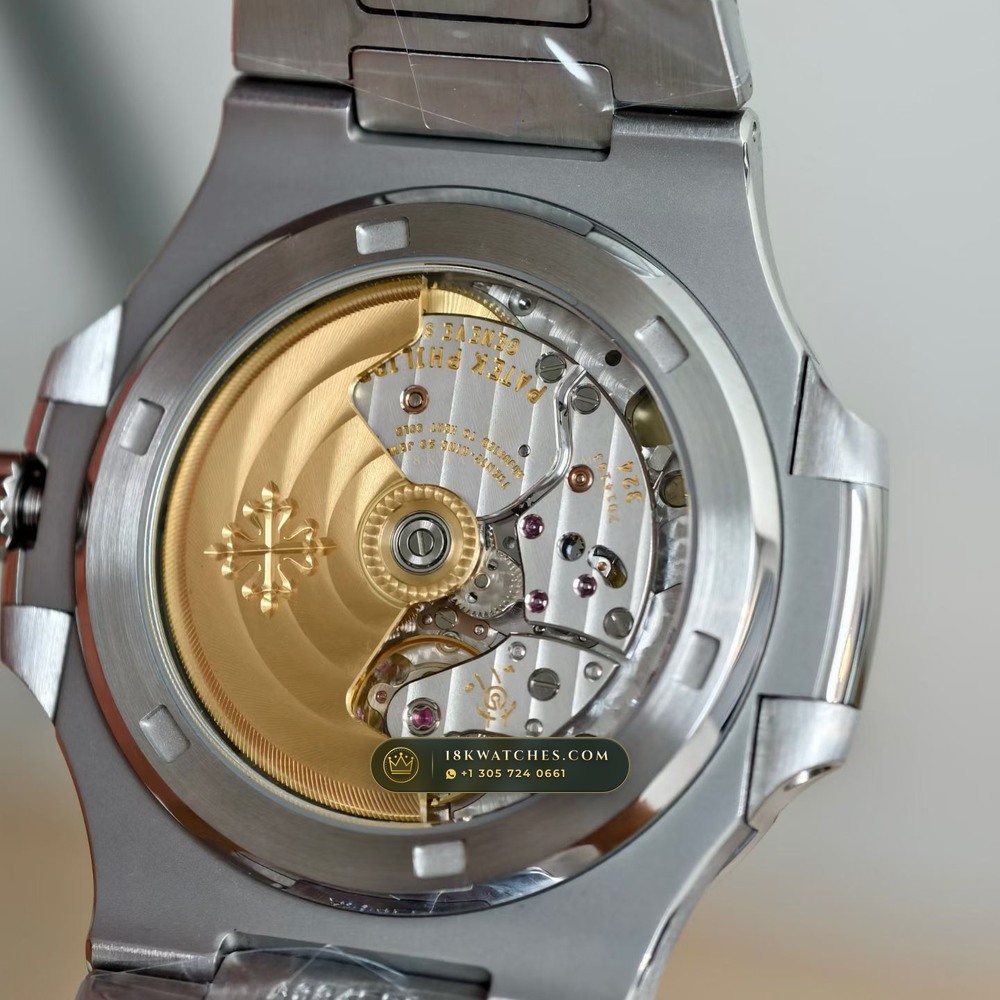 Patek Philippe Nautilus Self-Winding Hand-Chamfered Bevel Spec Ref. 5711A — Studio Gallery Plate VII in 904L Stainless Steel Custom Architecture (114.9g Verified Mass, Patek Philippe Cal. 26-330 S C / Cal. 324 S C - 21K Gold Rotor)