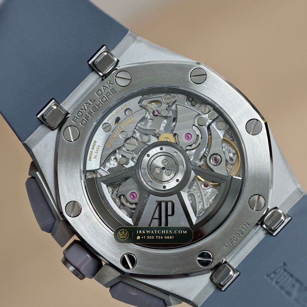 Audemars Piguet Royal Oak Offshore Selfwinding Chronograph 43mm Ref. 26420IO.OO.A009CA.01 — Studio Gallery Plate VII in 904L Stainless Steel Custom Architecture (131.6g Verified Mass, Audemars Piguet Cal. 4401 Flyback Chronograph)