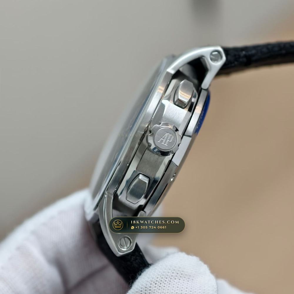 Audemars Piguet Code 11.59 Selfwinding Chronograph 41mm 18K White Gold Ref. 26393BC.OO.A002KB.01 — Studio Gallery Plate V in 18K White Gold Au750 (136.2g Verified Mass, Audemars Piguet Cal. 4401 Flyback Chronograph)
