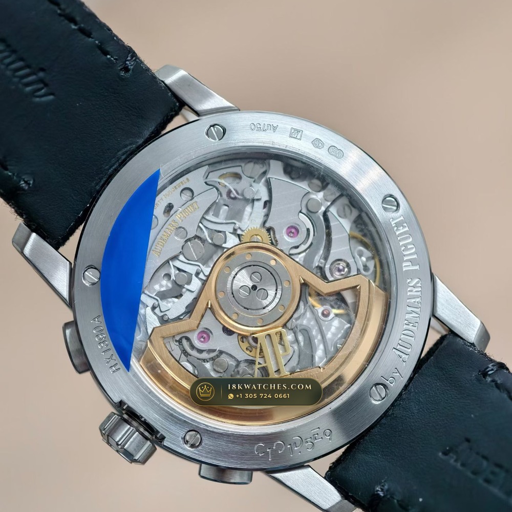 Audemars Piguet Code 11.59 Selfwinding Chronograph 41mm 18K White Gold Ref. 26393BC.OO.A002KB.01 — Studio Gallery Plate VIII in 18K White Gold Au750 (136.2g Verified Mass, Audemars Piguet Cal. 4401 Flyback Chronograph)
