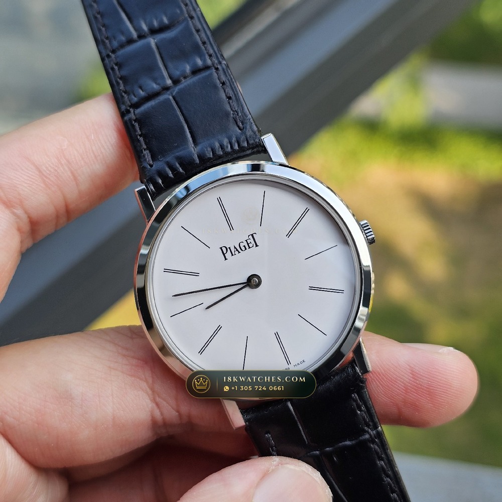 Piaget Altiplano Ultra-Thin 38mm Hand-Wound Cal. 830P 18K White Gold Ref. G0A29112 — Studio Gallery Plate II in 18K White Gold Au750 (56.1g Verified Mass, Piaget Ultra-Thin Cal. 430P / Cal. 800P)