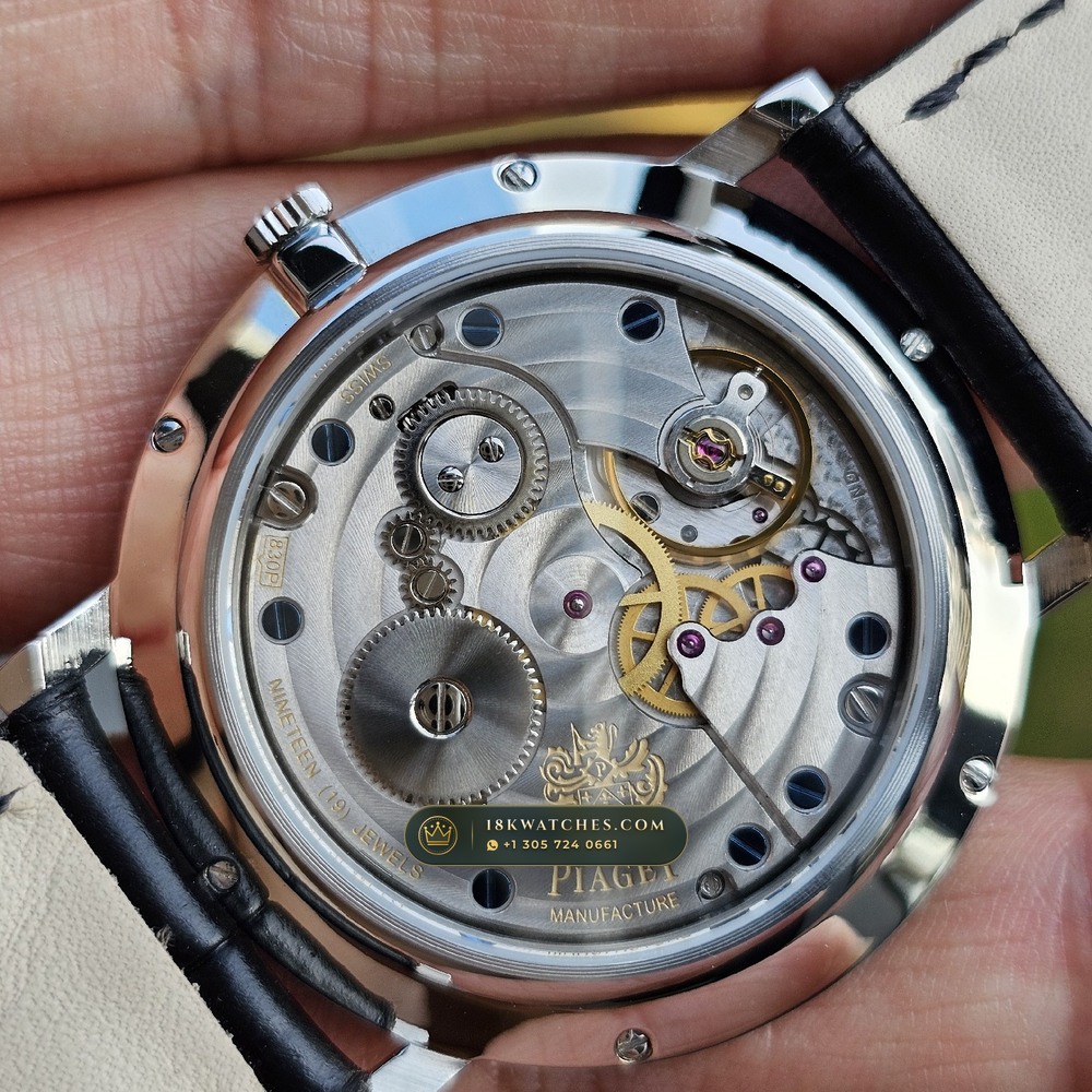 Piaget Altiplano Ultra-Thin 38mm Hand-Wound Cal. 830P 18K White Gold Ref. G0A29112 — Studio Gallery Plate V in 18K White Gold Au750 (56.1g Verified Mass, Piaget Ultra-Thin Cal. 430P / Cal. 800P)