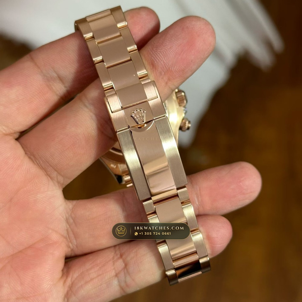 Rolex Cosmograph Daytona Crimson Rubellite Dial & Ruby Bezel 18K Everose Gold Ref. 126505 — Studio Gallery Plate VII in 18K Rose Gold Au750 (216.6g Verified Mass, Rolex Manufacture Cal. 4131 - 72h Power Reserve)