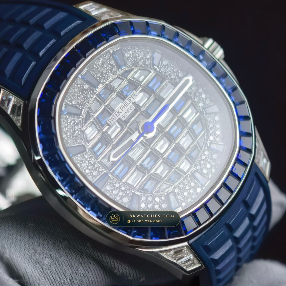 Patek Philippe Aquanaut Luce Haute Joaillerie 18K White Gold Ref. 5268/461G-001 — Studio Gallery Plate II in 18K White Gold Au750 (114.9g Verified Mass, Patek Philippe Cal. 26-330 S C - 21K Gold Rotor)
