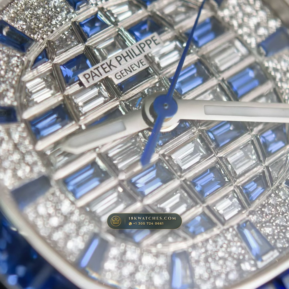 Patek Philippe Aquanaut Luce Haute Joaillerie 18K White Gold Ref. 5268/461G-001 — Studio Gallery Plate V in 18K White Gold Au750 (114.9g Verified Mass, Patek Philippe Cal. 26-330 S C - 21K Gold Rotor)