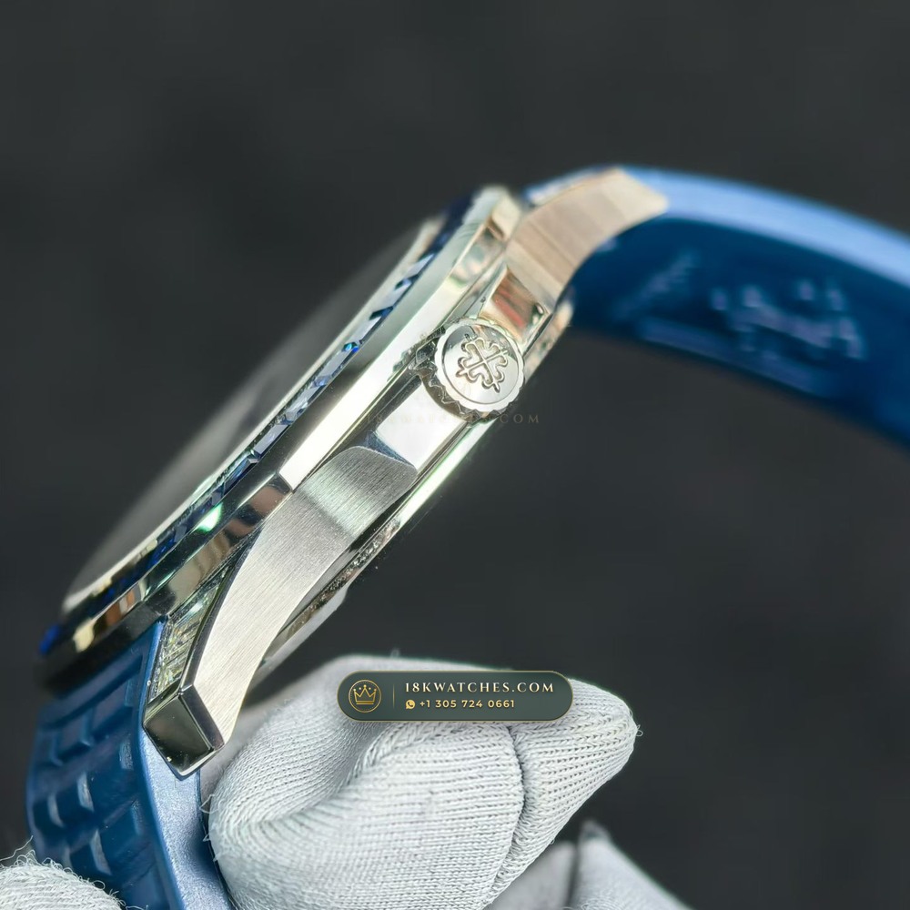 Patek Philippe Aquanaut Luce Haute Joaillerie 18K White Gold Ref. 5268/461G-001 — Studio Gallery Plate VII in 18K White Gold Au750 (114.9g Verified Mass, Patek Philippe Cal. 26-330 S C - 21K Gold Rotor)