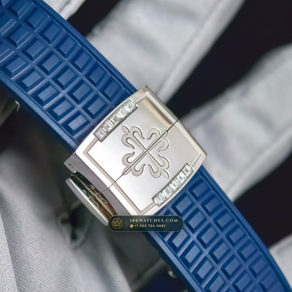 Patek Philippe Aquanaut Luce Haute Joaillerie 18K White Gold Ref. 5268/461G-001 — Studio Gallery Plate VIII in 18K White Gold Au750 (114.9g Verified Mass, Patek Philippe Cal. 26-330 S C - 21K Gold Rotor)