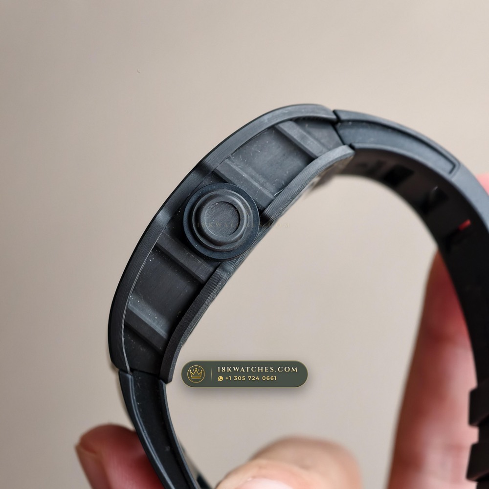 Richard Mille RM 055 Bubba Watson Manual Winding Asia Limited Edition — Studio Gallery Plate VI in Carbon TPT & Grade 5 Titanium (66.8g Verified Mass, Richard Mille Cal. RMUL2 Grade 5 Titanium Skeleton)