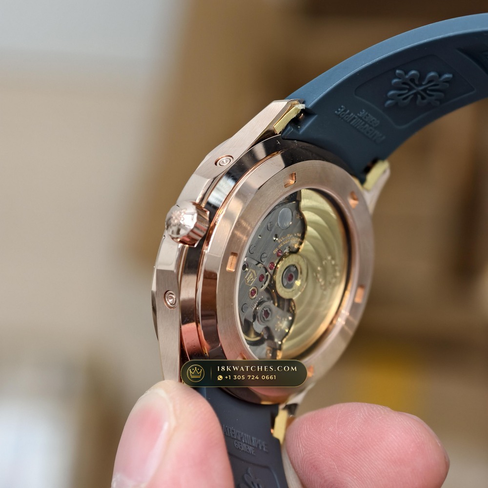 Patek Philippe Aquanaut Luce Annual Calendar 18K Rose Gold Geneva Atelier Spec Ref. 5261R — Studio Gallery Plate IV in 18K Rose Gold Au750 (104.5g Verified Mass, Patek Philippe Cal. 26-330 S QA LU)