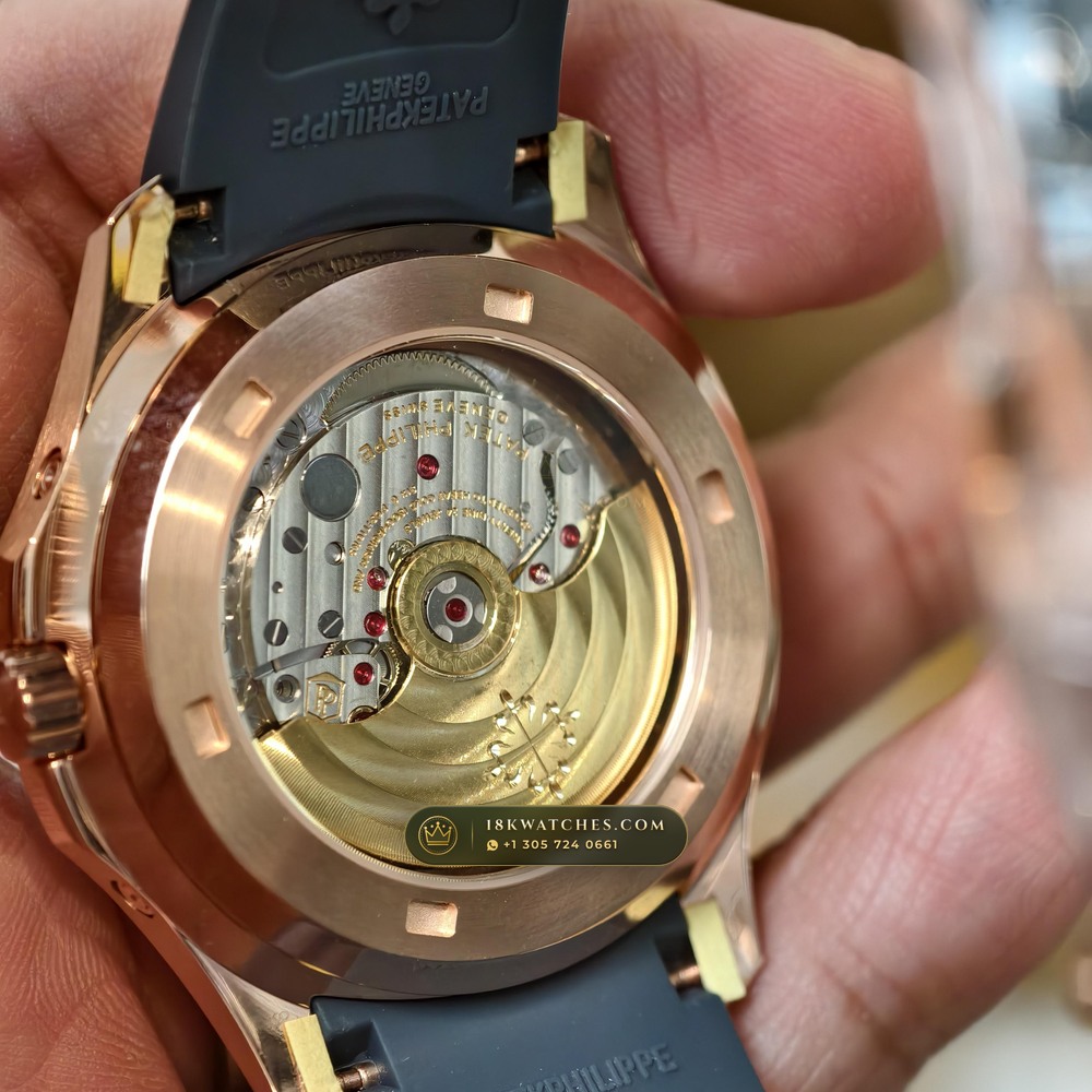 Patek Philippe Aquanaut Luce Annual Calendar 18K Rose Gold Geneva Atelier Spec Ref. 5261R — Studio Gallery Plate VI in 18K Rose Gold Au750 (104.5g Verified Mass, Patek Philippe Cal. 26-330 S QA LU)