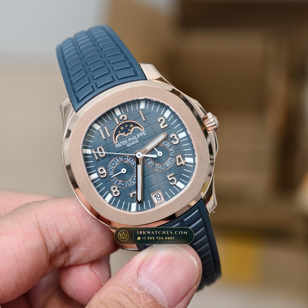 Patek Philippe Aquanaut Luce Annual Calendar 18K Rose Gold Geneva Atelier Spec Ref. 5261R — Studio Gallery Plate VII in 18K Rose Gold Au750 (104.5g Verified Mass, Patek Philippe Cal. 26-330 S QA LU)